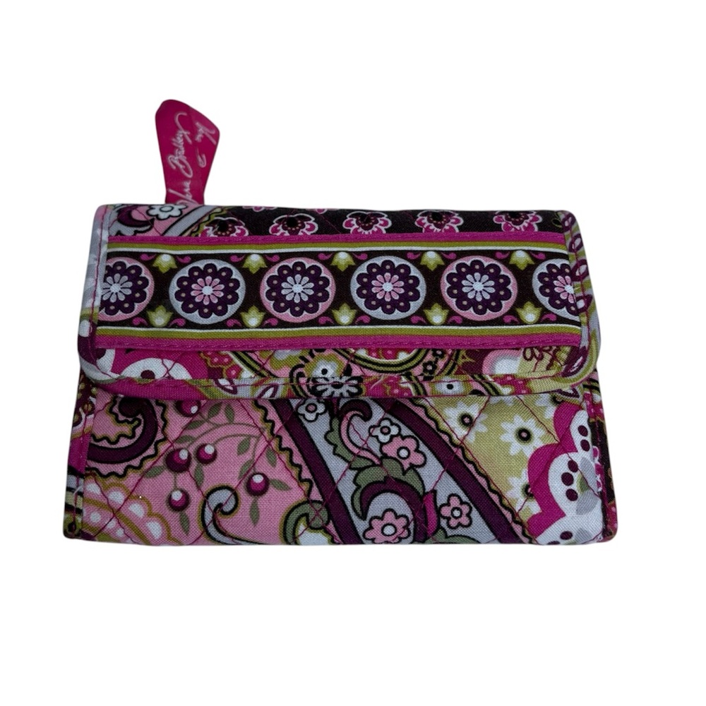 Vera Bradley Berry Paisley Wallet Pink Trifold